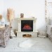 RealFlame Электрокамин Rockland Lux WT белый дуб с золотой патиной с очагом Evrika 25,5 LED