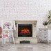 RealFlame Электрокамин Rockland Lux WT белый дуб с золотой патиной с очагом Evrika 25,5 LED
