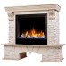 RealFlame Электрокамин Rockland Lux WT белый дуб с золотой патиной с очагом Saphir 25,5