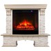 RealFlame Электрокамин Rockland Lux WT белый дуб с золотой патиной с очагом Sparta 25,5 LED