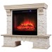 RealFlame Электрокамин Rockland Lux WT белый дуб с золотой патиной с очагом Sparta 25,5 LED