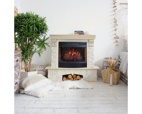 RealFlame Электрокамин Rockland Lux WT c Firefield 25 S IR