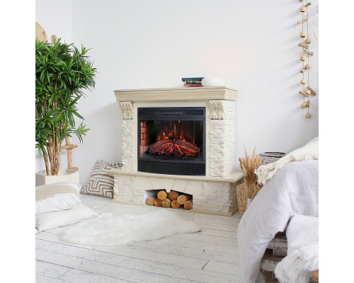 RealFlame Электрокамин Rockland Lux WT c Firefield 25 S IR