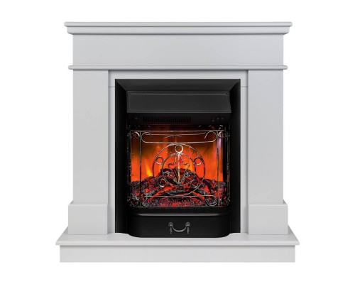 RealFlame Электрокамин Selena STD GR платиновый с очагом Majestic Lux Black