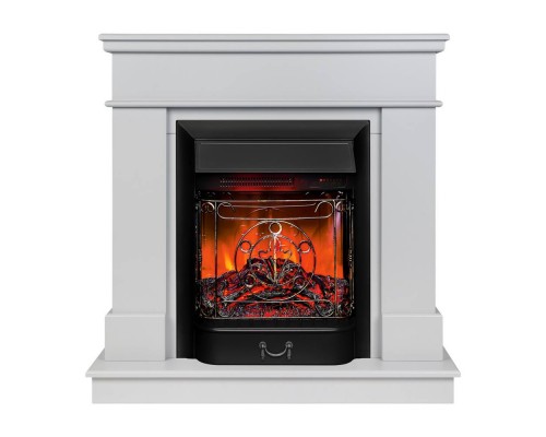 RealFlame Электрокамин Selena STD GR платиновый с очагом Majestic Lux Black RC