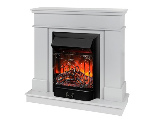 RealFlame Электрокамин Selena STD GR платиновый с очагом Majestic Lux Black RC