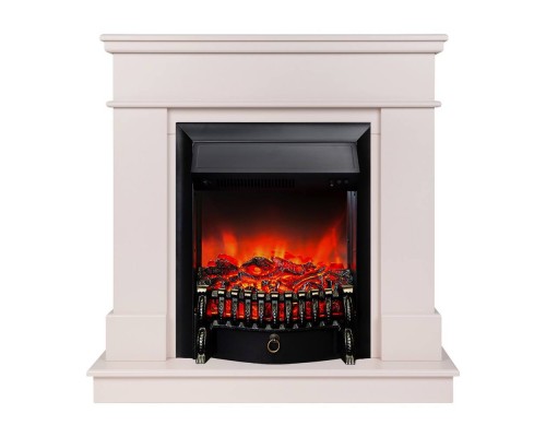 RealFlame Электрокамин Selena STD PN пудра с очагом Fobos Lux Black