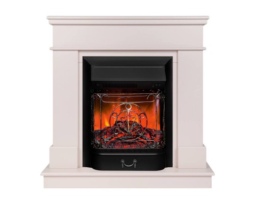 RealFlame Электрокамин Selena STD PN пудра с очагом Majestic Lux Black