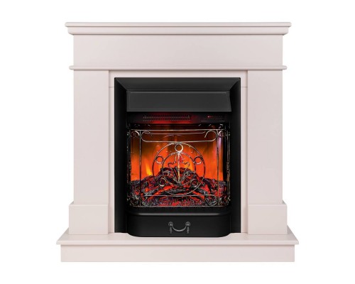 RealFlame Электрокамин Selena STD PN пудра с очагом Majestic Lux Black RC