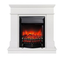 RealFlame Электрокамин Selena STD WT молочный с очагом Fobos Lux Black