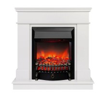 RealFlame Электрокамин Selena STD WT молочный с очагом Fobos Lux Black RC