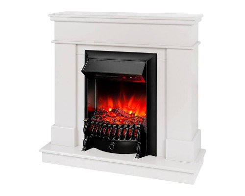 RealFlame Электрокамин Selena STD WT молочный с очагом Fobos Lux Black RC