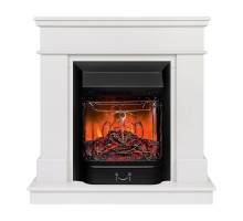 RealFlame Электрокамин Selena STD WT молочный с очагом Majestic Lux Black