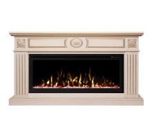 RealFlame Электрокамин Siena 42/BV WT белый дуб с золотой патиной с очагом Saphir 42