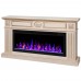 RealFlame Электрокамин Siena 42/BV WT белый дуб с золотой патиной с очагом Saphir 42