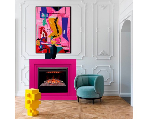 RealFlame Электрокамин Stanley 26 BARBIE PINK с очагом Helios 26 SBG