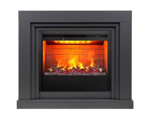 RealFlame Электрокамин Stanley 26 GR серый с очагом 3D Helios 26