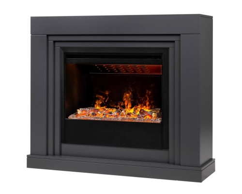 RealFlame Электрокамин Stanley 26 GR серый с очагом 3D Helios 26 SBG