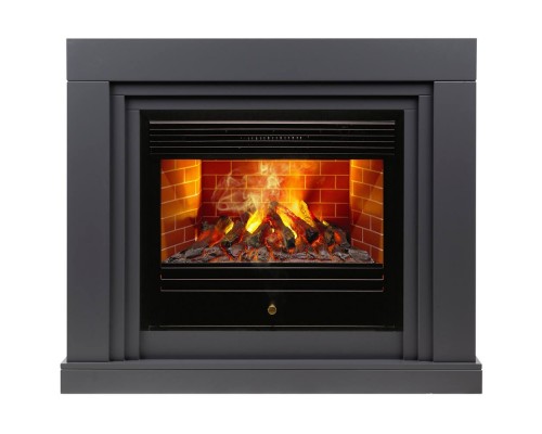RealFlame Электрокамин Stanley 26 GR серый с очагом 3D Novara