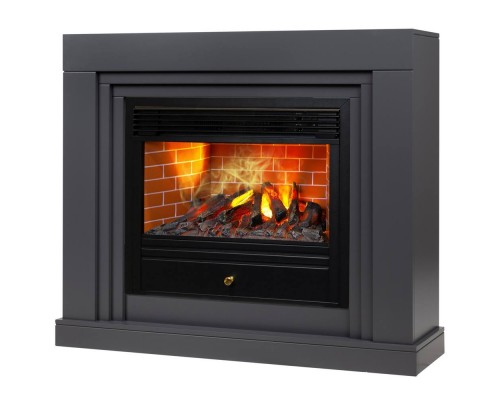 RealFlame Электрокамин Stanley 26 GR серый с очагом 3D Novara