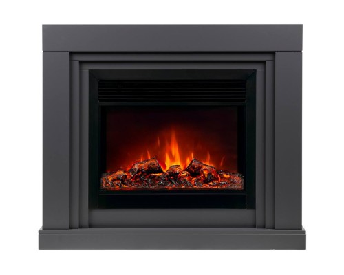 RealFlame Электрокамин Stanley 26 GR серый с очагом Moonblaze Black