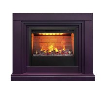 RealFlame Электрокамин Stanley 26 Plum сливовый с очагом 3D Helios 26