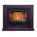 RealFlame Электрокамин Stanley 26 Plum сливовый с очагом 3D Helios 26
