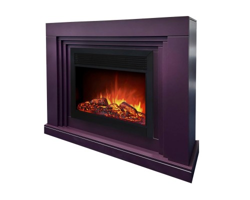RealFlame Электрокамин Stanley 26 Plum сливовый с очагом Moonblaze Black