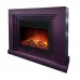 RealFlame Электрокамин Stanley 26 Plum сливовый с очагом Moonblaze Black