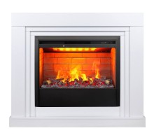 RealFlame Электрокамин Stanley 26 WT белый с очагом 3D Helios 26