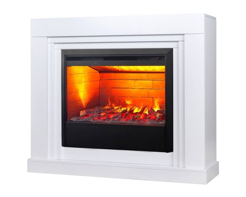 RealFlame Электрокамин Stanley 26 WT белый с очагом 3D Helios 26