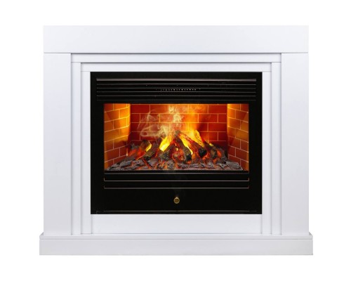 RealFlame Электрокамин Stanley 26 WT белый с очагом 3D Novara