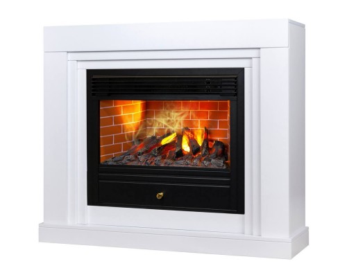 RealFlame Электрокамин Stanley 26 WT белый с очагом 3D Novara