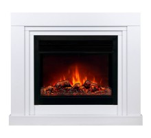 RealFlame Электрокамин Stanley 26 WT белый с очагом Moonblaze Black