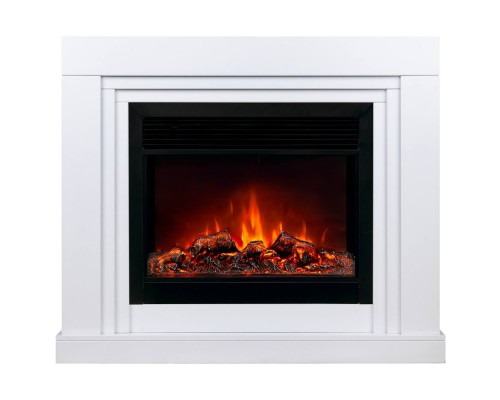 RealFlame Электрокамин Stanley 26 WT белый с очагом Moonblaze Black