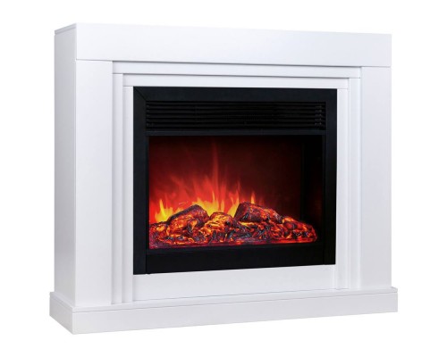 RealFlame Электрокамин Stanley 26 WT белый с очагом Moonblaze Black