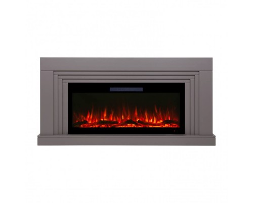 RealFlame Электрокамин Stanley 42 BG мокко с очагом Diamond 42, с муляжом дров и кристаллами