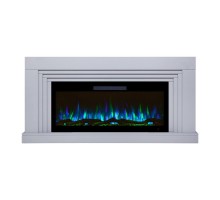 RealFlame Электрокамин Stanley 42 GR c Diamond 42, с муляжом дров и кристаллами