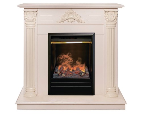 RealFlame Электрокамин Stefania WT айвори с очагом 3D Olympic