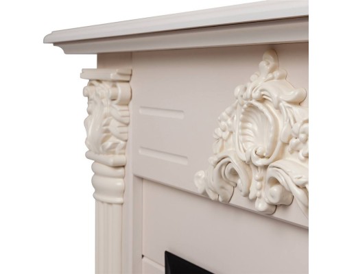 RealFlame Электрокамин Stefania WT айвори с очагом 3D Olympic