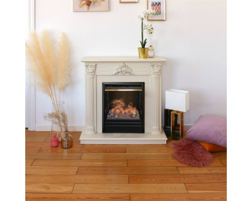 RealFlame Электрокамин Stefania WT айвори с очагом 3D Olympic