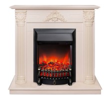 RealFlame Электрокамин Stefania WT айвори с очагом Fobos Lux Black