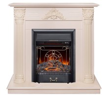 RealFlame Электрокамин Stefania WT айвори с очагом Majestic Lux Black