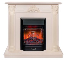 RealFlame Электрокамин Stefania WT айвори с очагом Majestic Lux Black RC