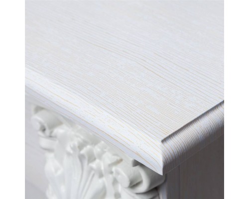 RealFlame Электрокамин Stefania WT белое золото с очагом Fobos Lux Black