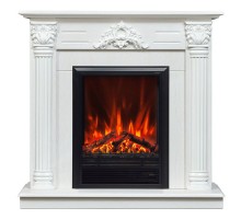 RealFlame Электрокамин Stefania WT белое золото с очагом Eugene