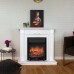 RealFlame Электрокамин Stefania WT белое золото с очагом Fobos Lux Black RC