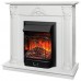 RealFlame Электрокамин Stefania WT белое золото с очагом Majestic Lux Black RC