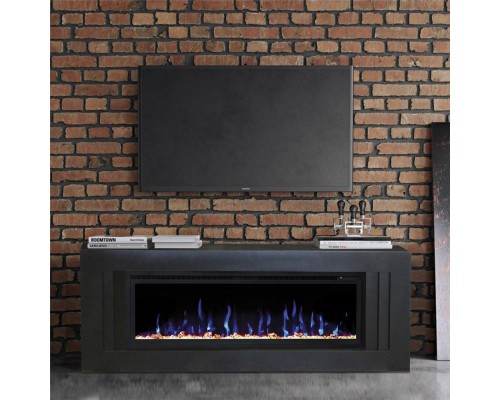 RealFlame Электрокамин Stockholm 50 BLM черный с очагом Saphir 50