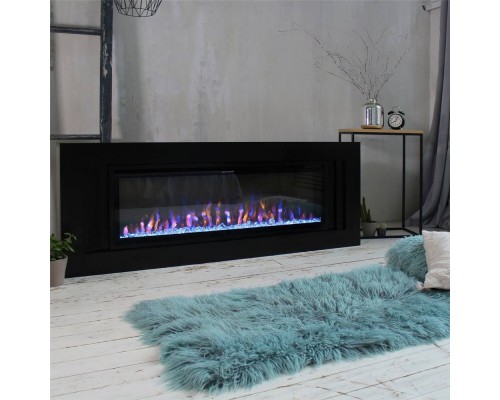 RealFlame Электрокамин Stockholm 50 BLM черный с очагом Saphir 50